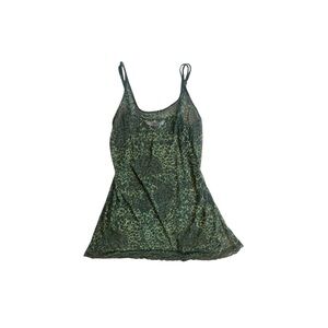 Y2K Leopard Print Victoria’s Secret Babydoll Lacey Slip Dress